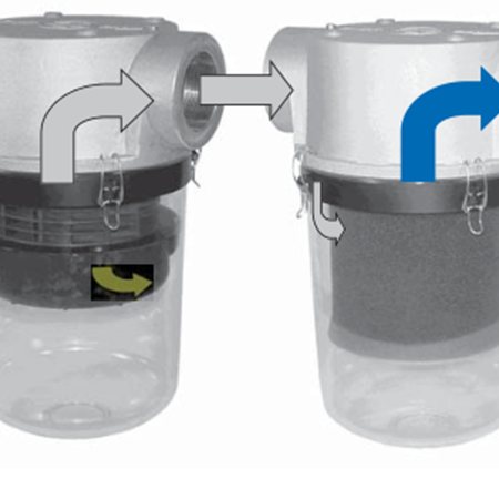 Lọc tách chất lỏng bơm chân không